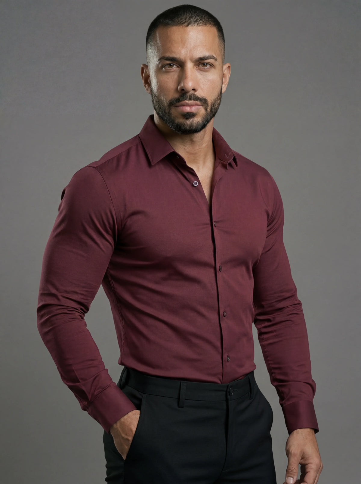 Athletic Fit Stretch Dress Shirt, view 5