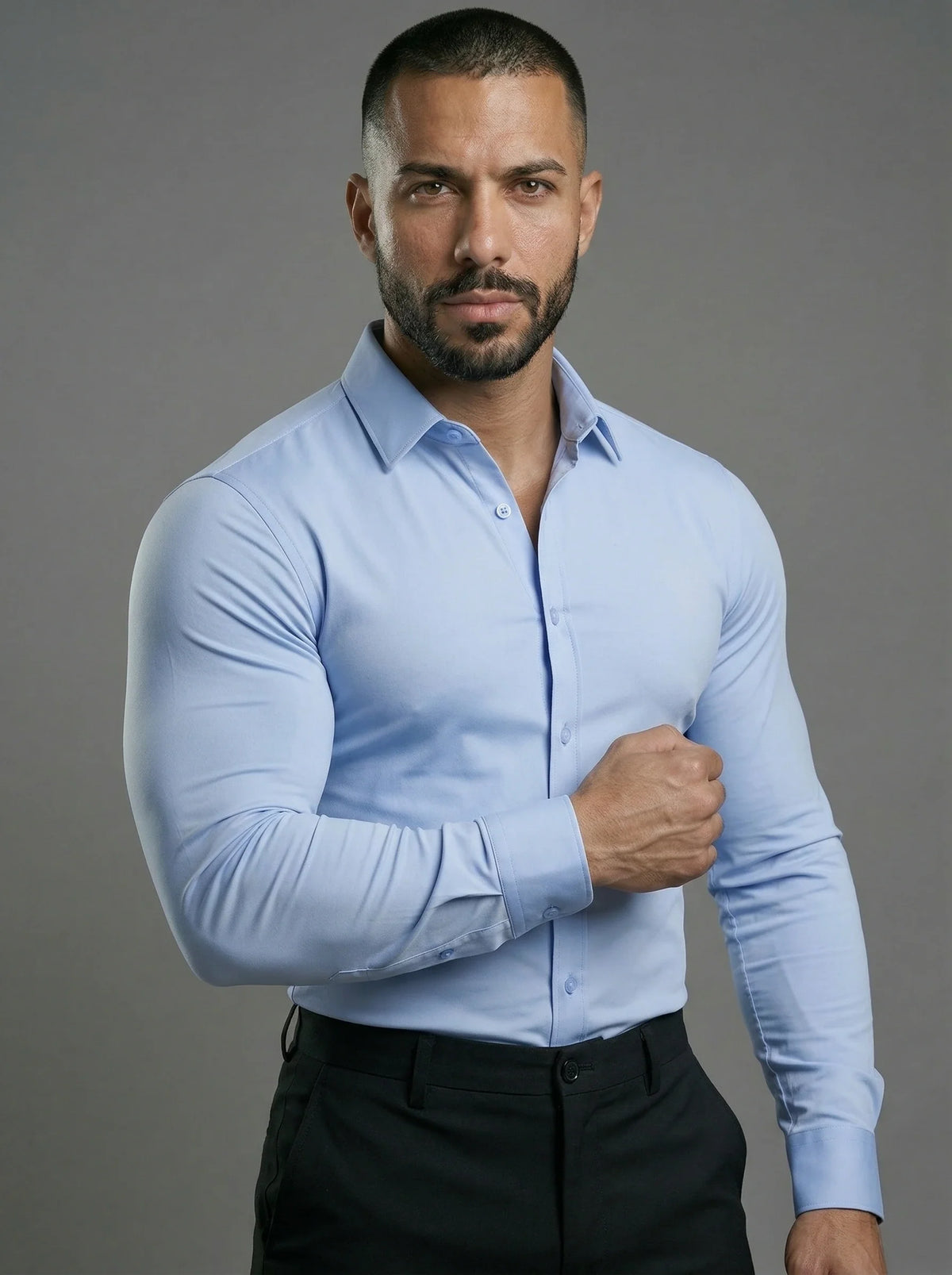 Athletic Fit Stretch Dress Shirt, view 7