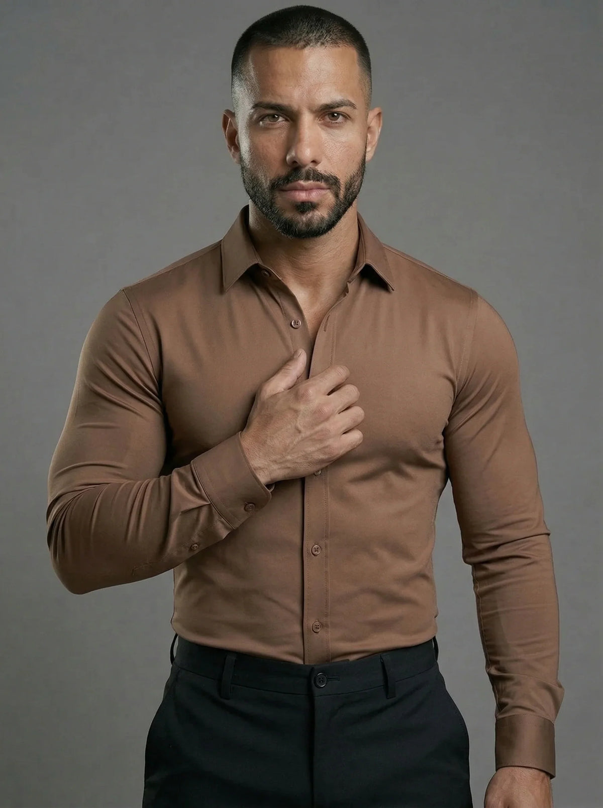 Athletic Fit Stretch Dress Shirt, view 8