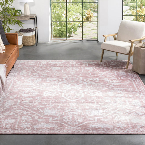 Blush Vintage Medallion Rug, view 1