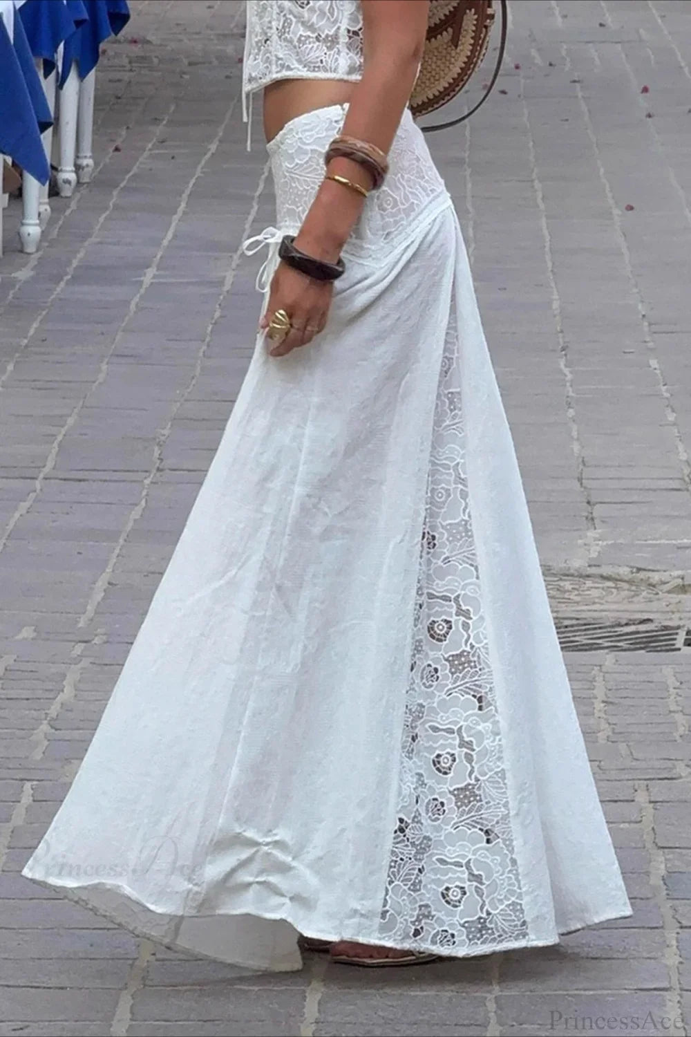 Lace Patchwork Maxi Skirt, extra view 2