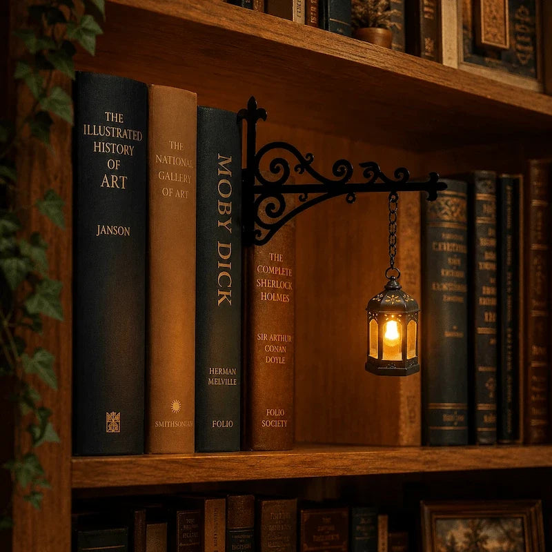 Bookshelf Lantern Light, view 2