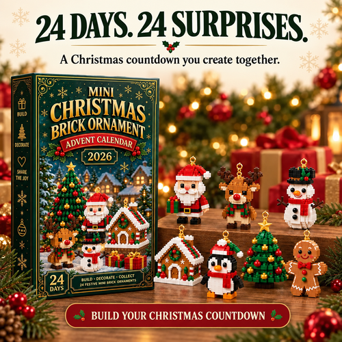 24-Day Brick Ornament Advent Calendar, view 1