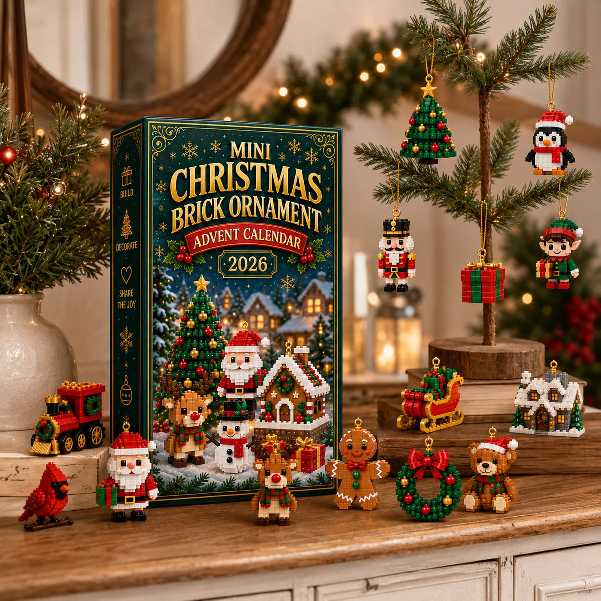 24-Day Brick Ornament Advent Calendar, view 10