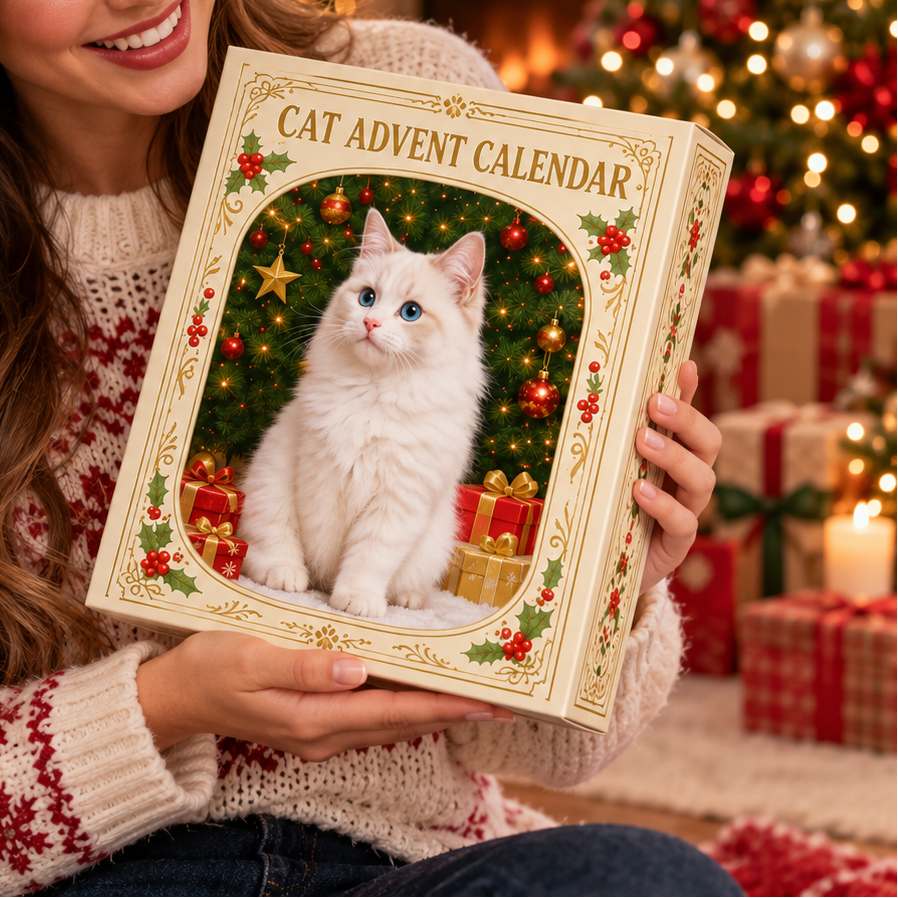 24 Cat Christmas Ornament Advent Calendar, view 2