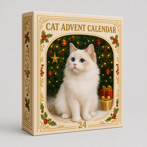 24 Cat Christmas Ornament Advent Calendar product photo