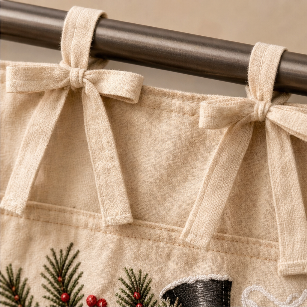 Tie-On Christmas Appliance Skirt with Pockets, view 7