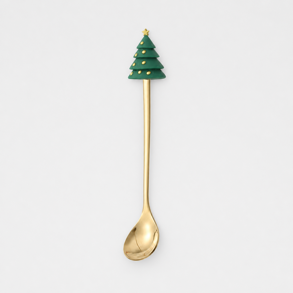 Christmas Coffee Spoons and Dessert Forks product photo