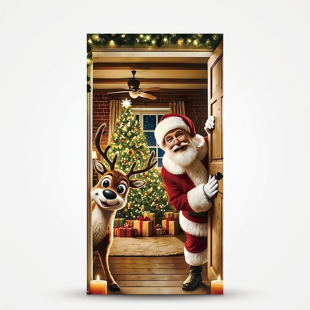 Christmas Door Cover, Santa