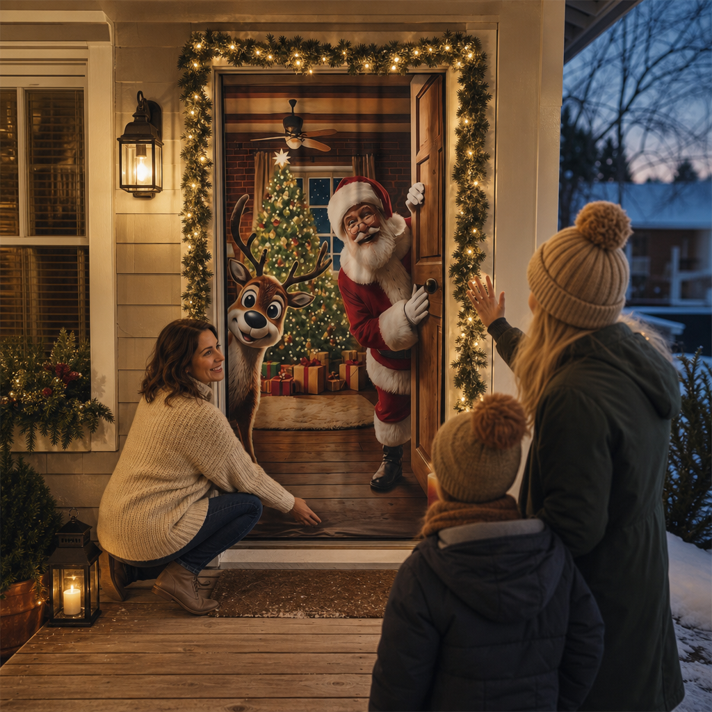 Christmas Door Cover, view 3