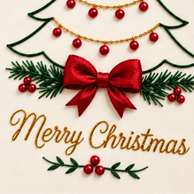 Christmas Embroidery Card Kit, view 8