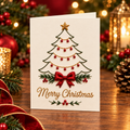 Christmas Embroidery Card Kit, Christmas Tree
