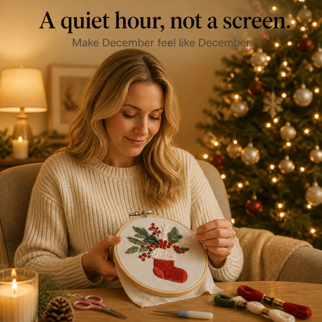 Christmas Embroidery Hoop Kit, view 10