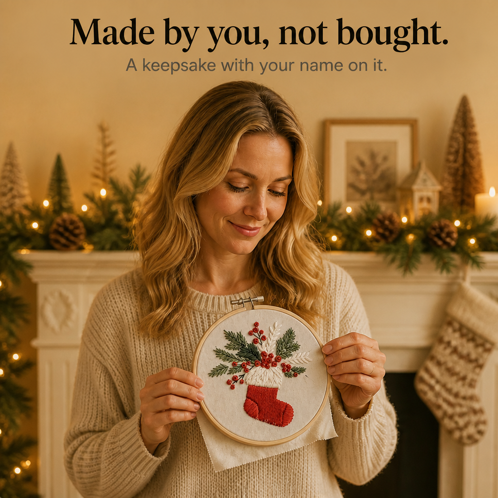 Christmas Embroidery Hoop Kit, view 11