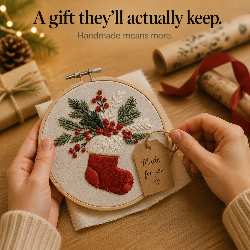 Christmas Embroidery Hoop Kit, view 12