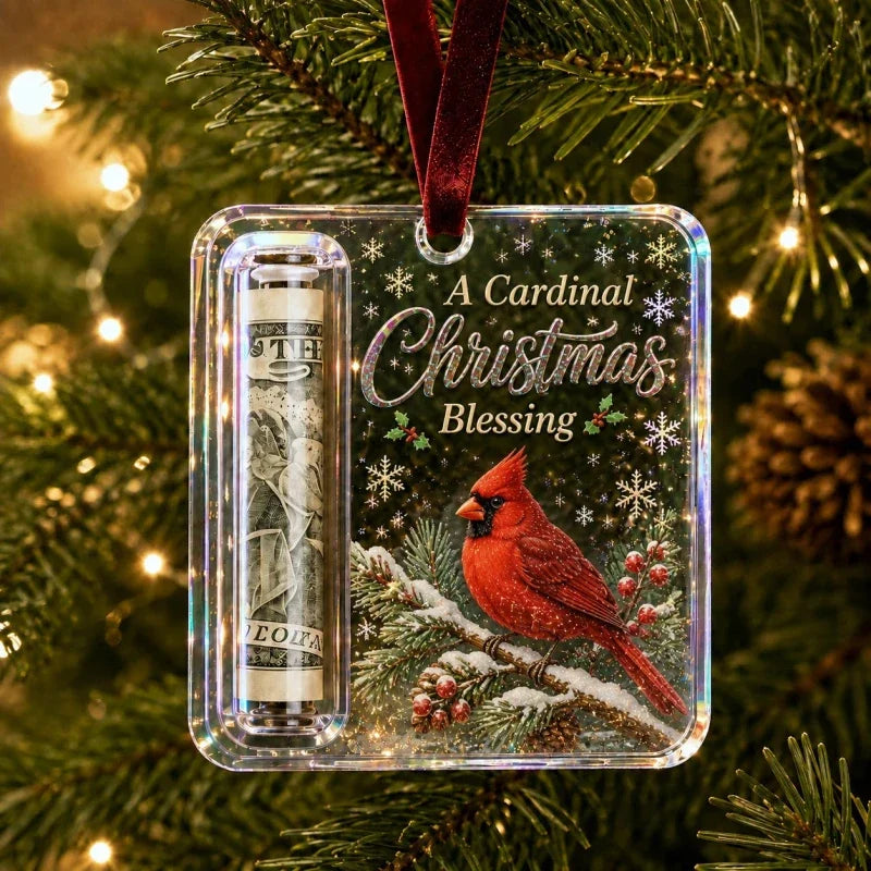 Christmas Money Holder Ornament, Cardinal Blessing