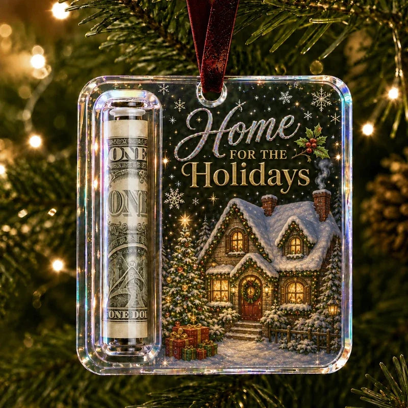 Christmas Money Holder Ornament, Home for Holidays
