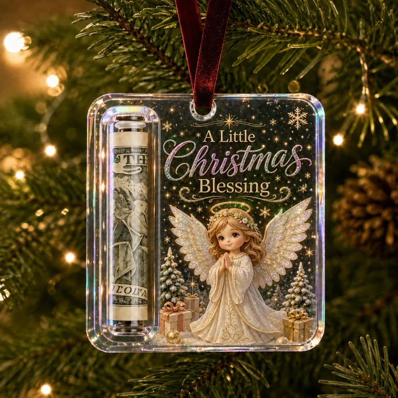 Christmas Money Holder Ornament, Angel Blessing