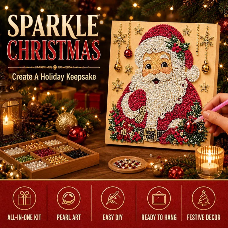 Christmas Pearl Diamond Art Kit, view 1