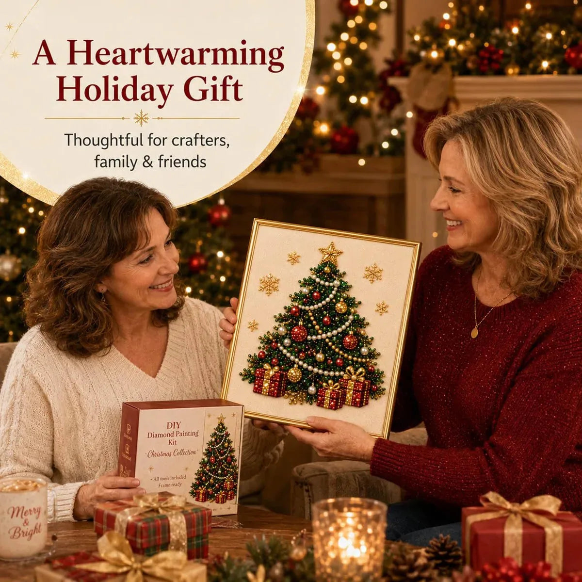 Christmas Pearl Diamond Art Kit, view 5