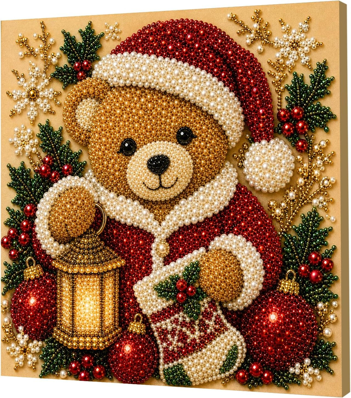 Christmas Pearl Diamond Art Kit, Bear