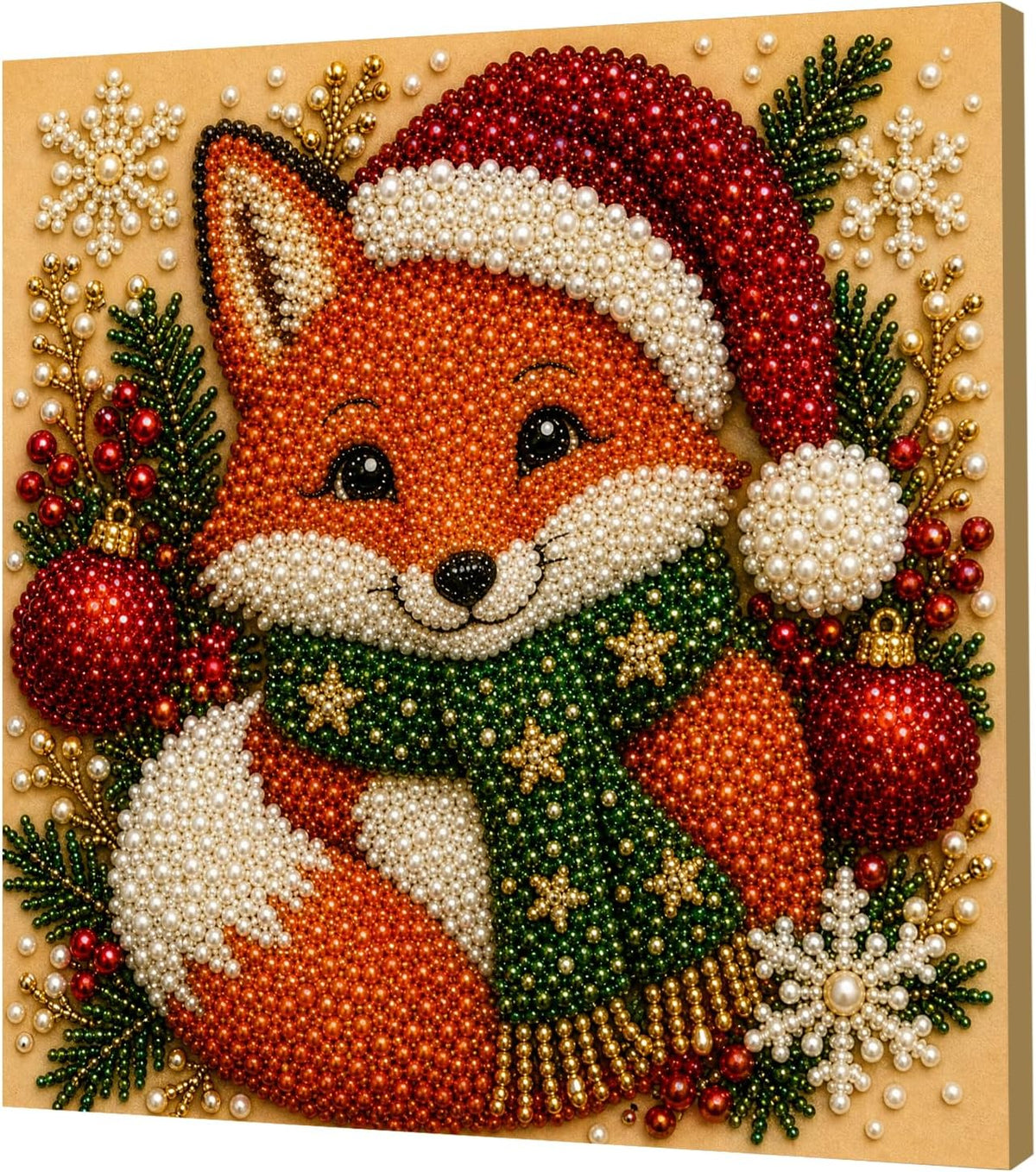 Christmas Pearl Diamond Art Kit, Fox