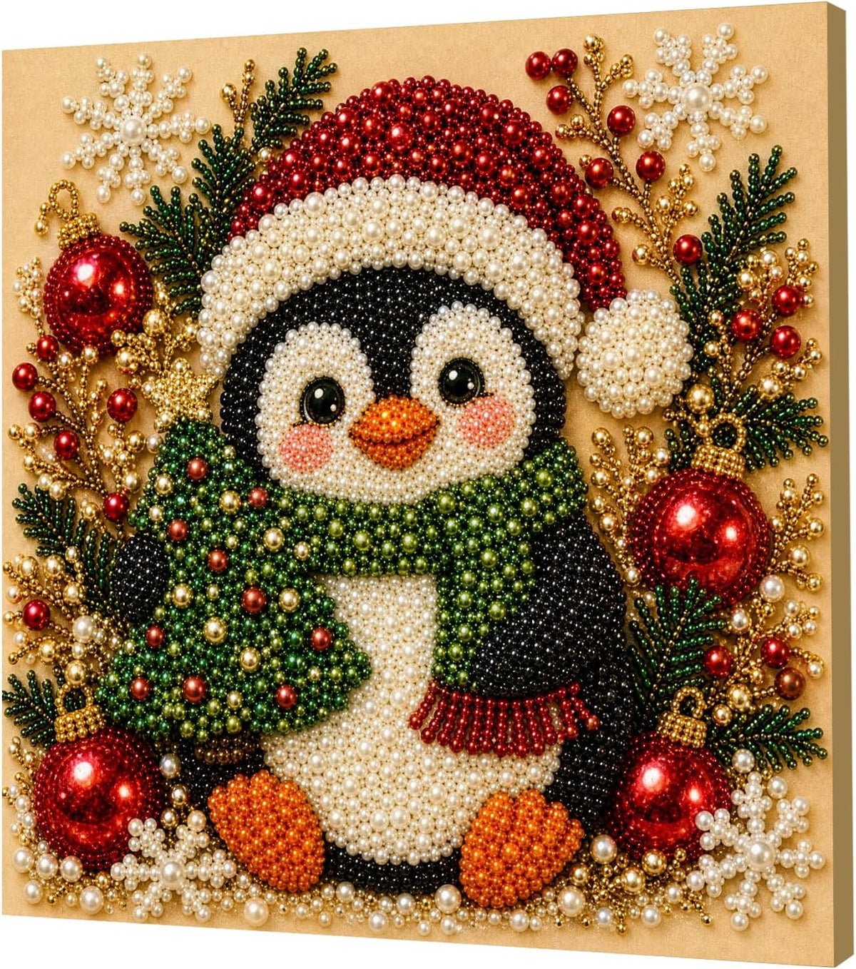 Christmas Pearl Diamond Art Kit, Penguin