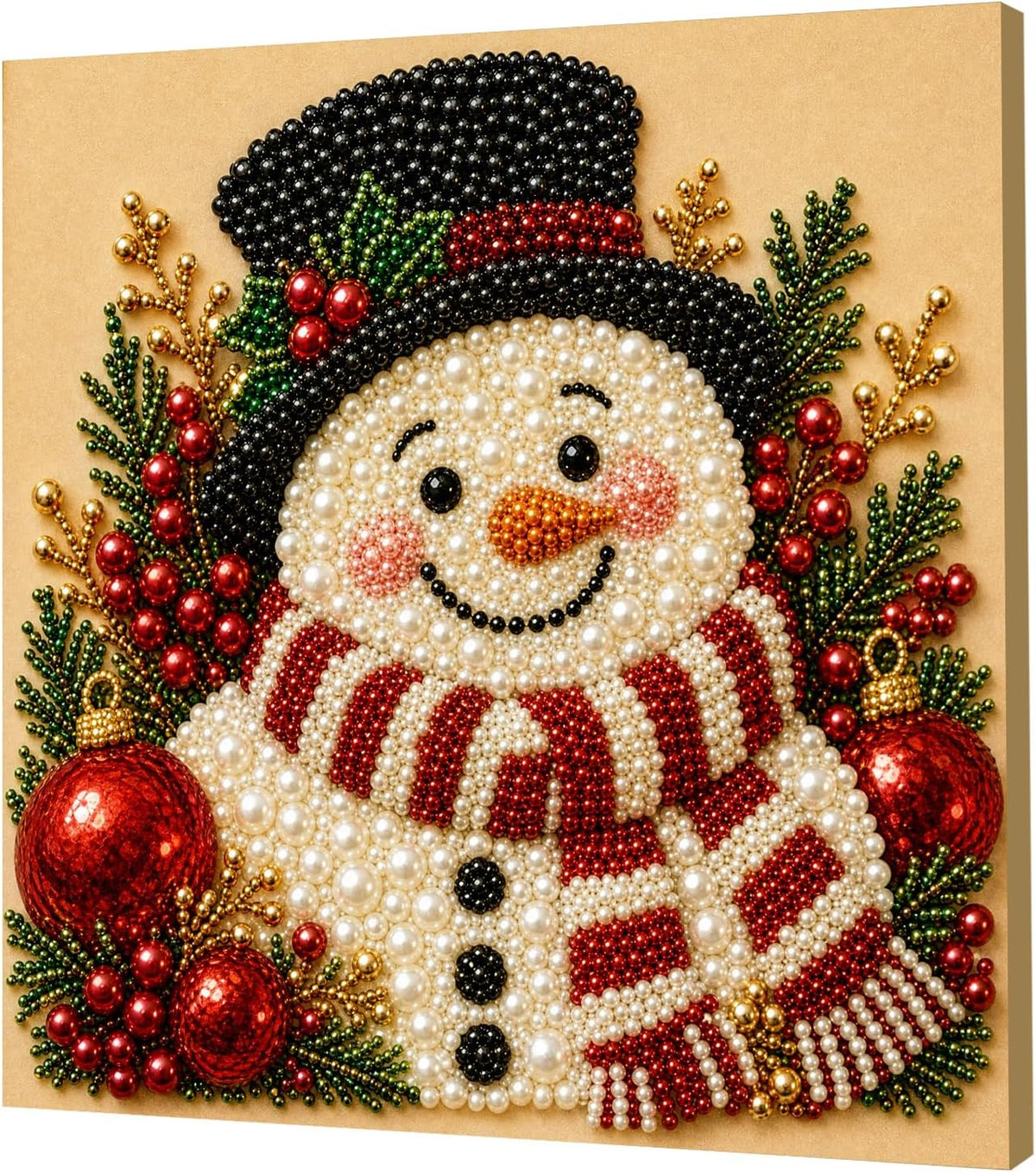 Christmas Pearl Diamond Art Kit, Snowman