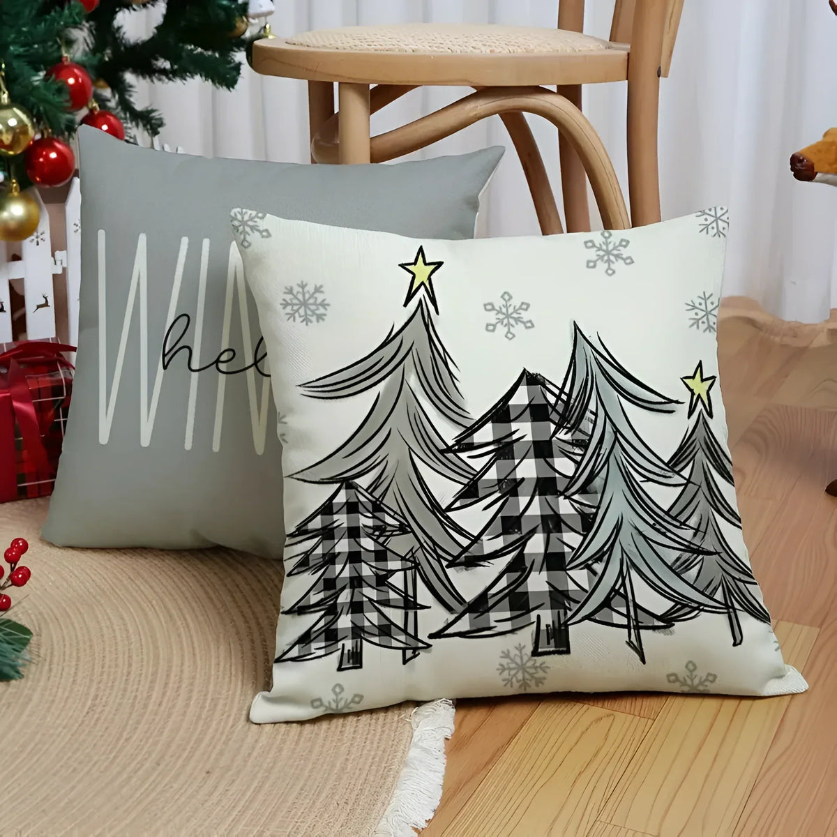 Christmas Pillow Covers, Set of 4, view 8