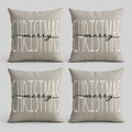 Christmas Pillow Covers, Set of 4 product photo