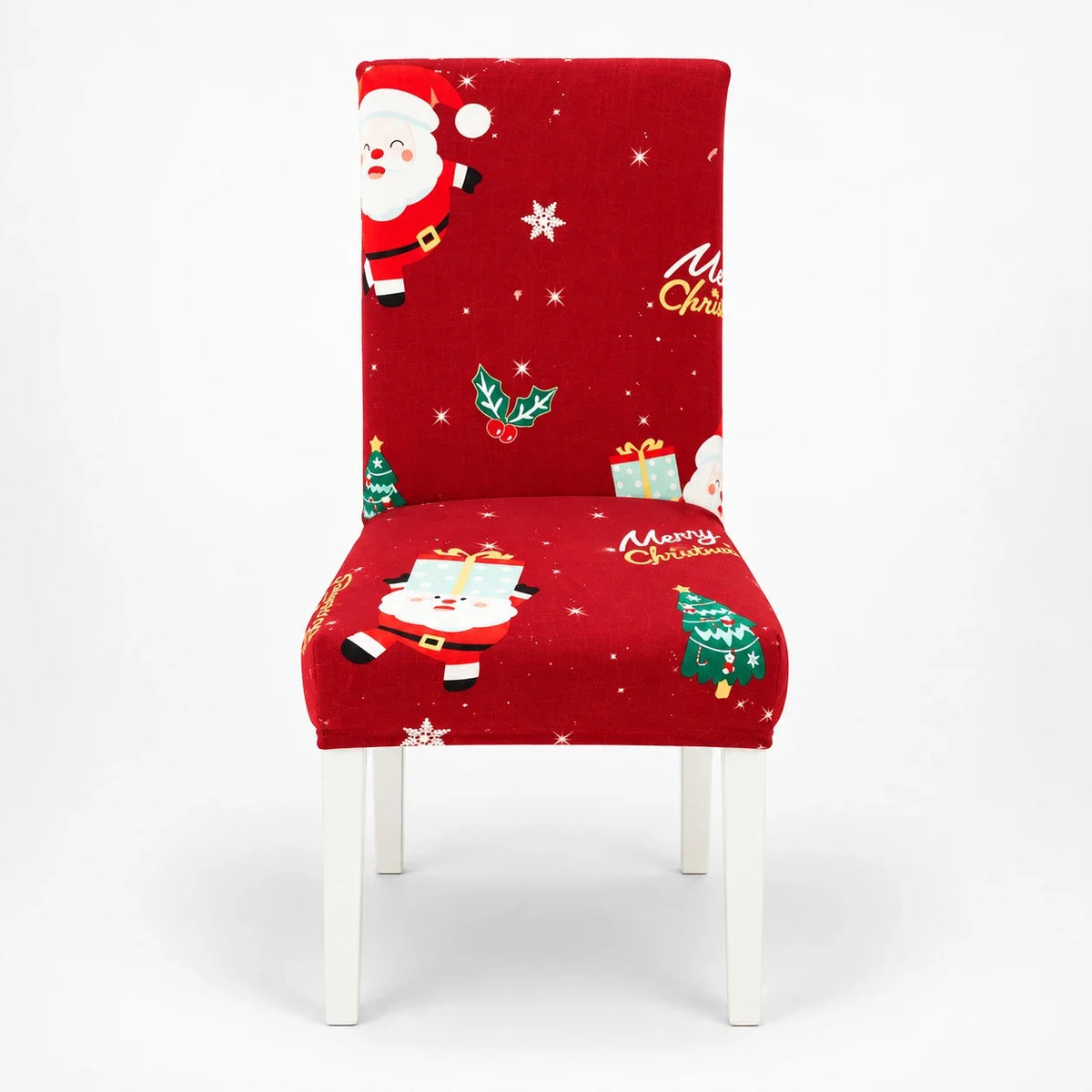 Christmas Stretch Dining Chair Covers, Santa Claus