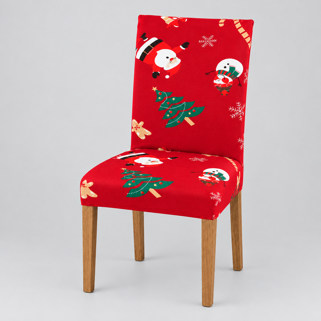 Christmas Stretch Dining Chair Covers product photo