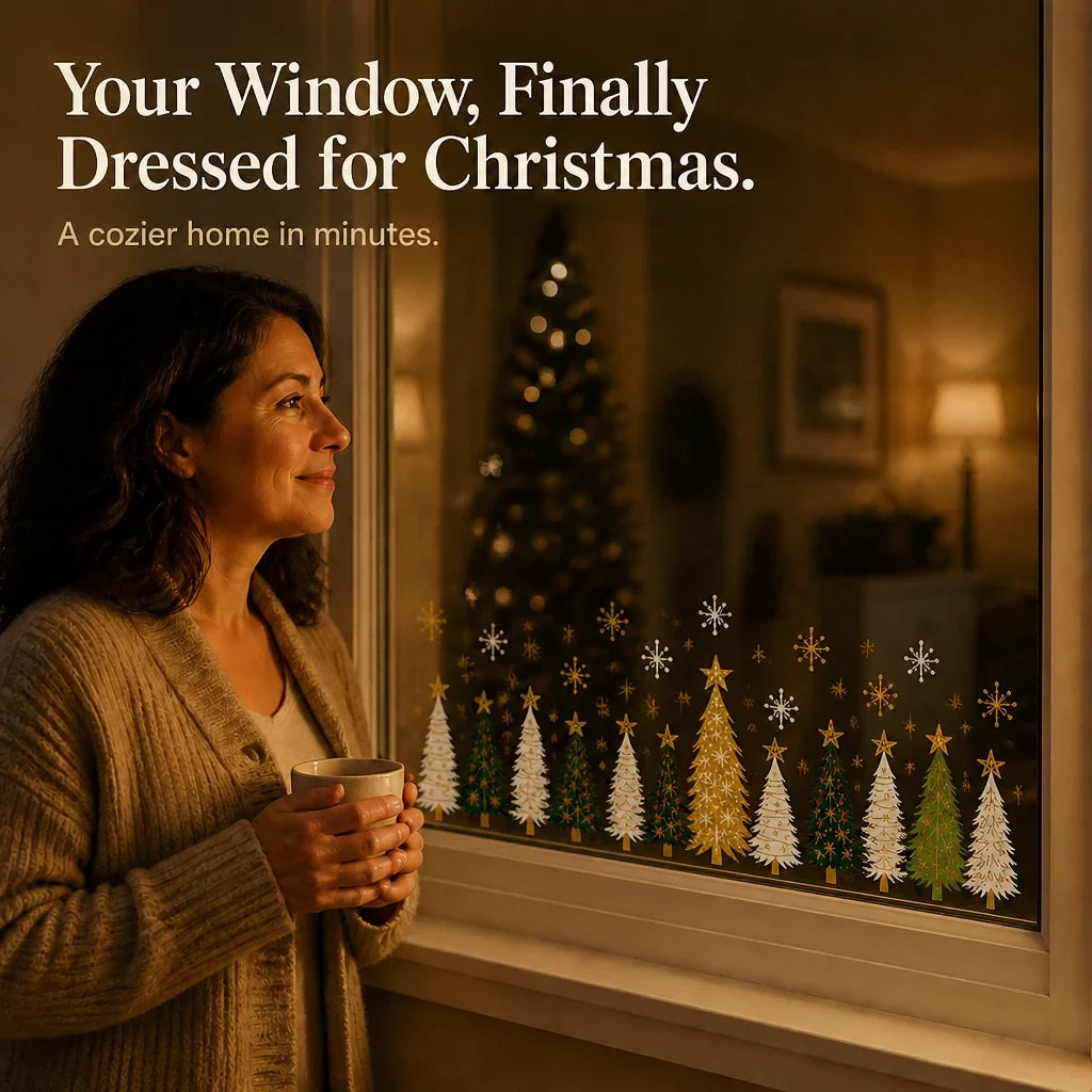 Christmas Tree and Snowflake Window Clings, view 5