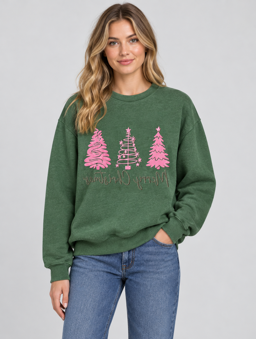 Christmas Tree Graphic Sweatshirt product photo