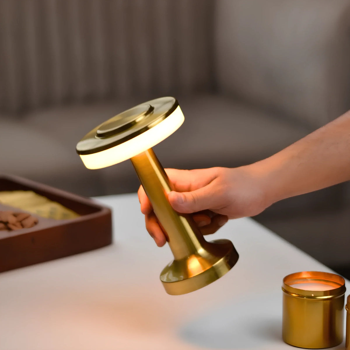 Cordless Metal Table Lamp, view 11