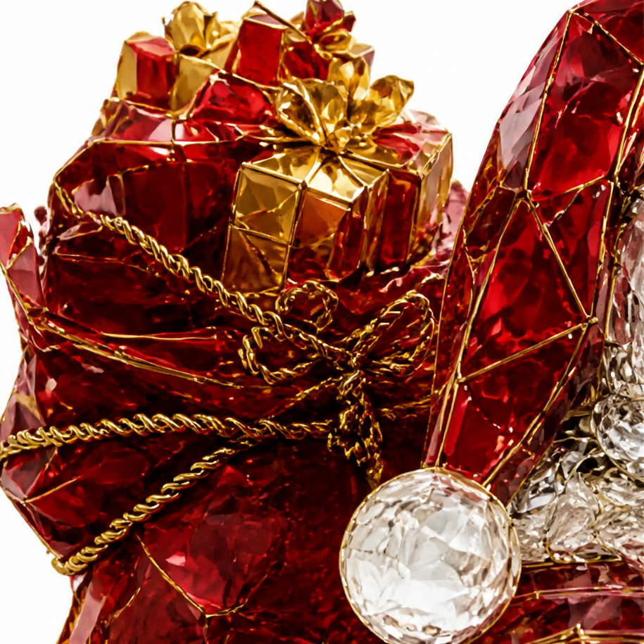Cracked Glass Christmas Window Cling, view 8