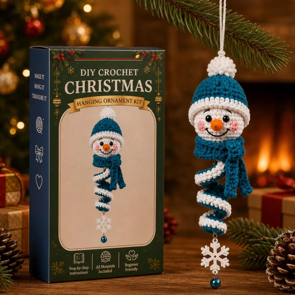 Crochet Snowman Ornament Kit, view 2