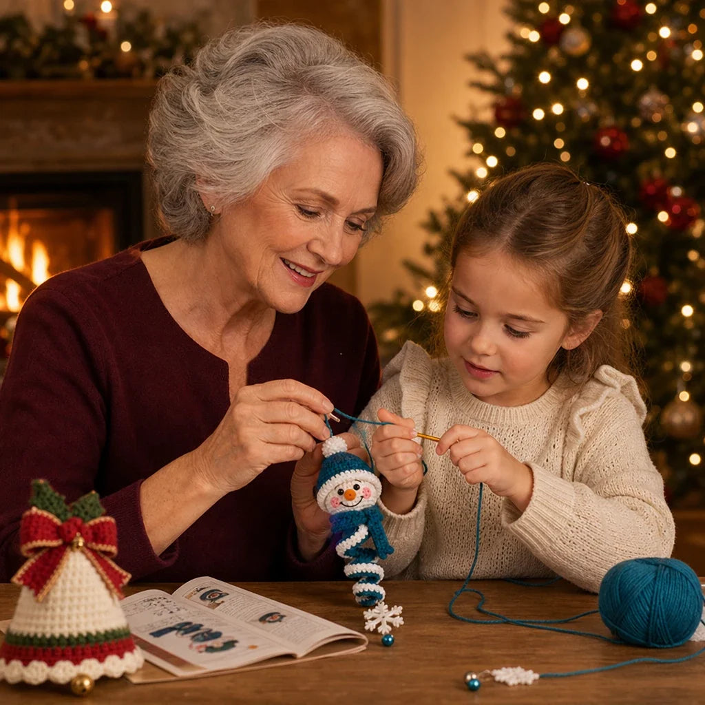 Crochet Snowman Ornament Kit, view 3