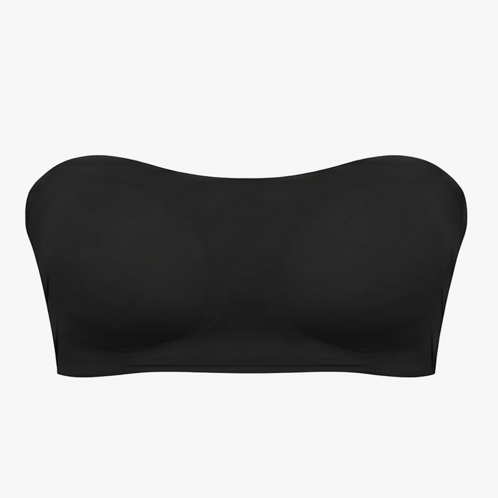 Crossover Strapless Bra in black