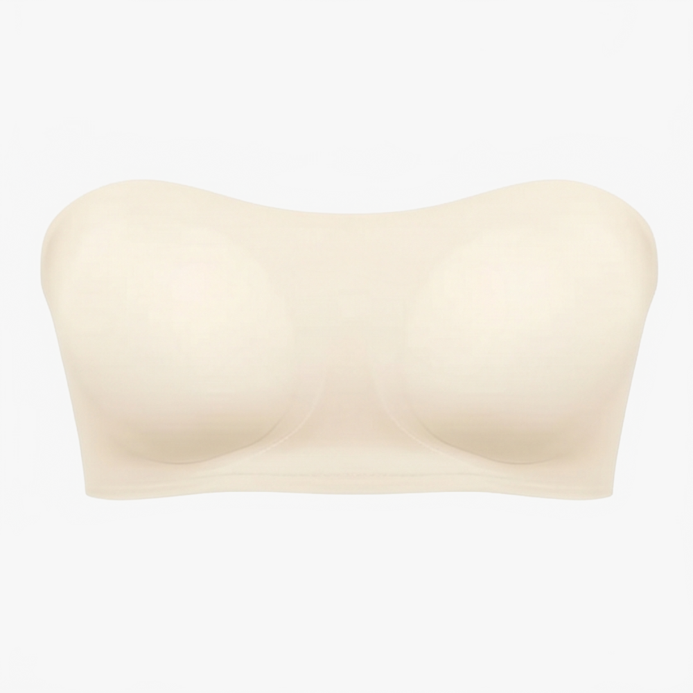 Crossover Strapless Bra in cream