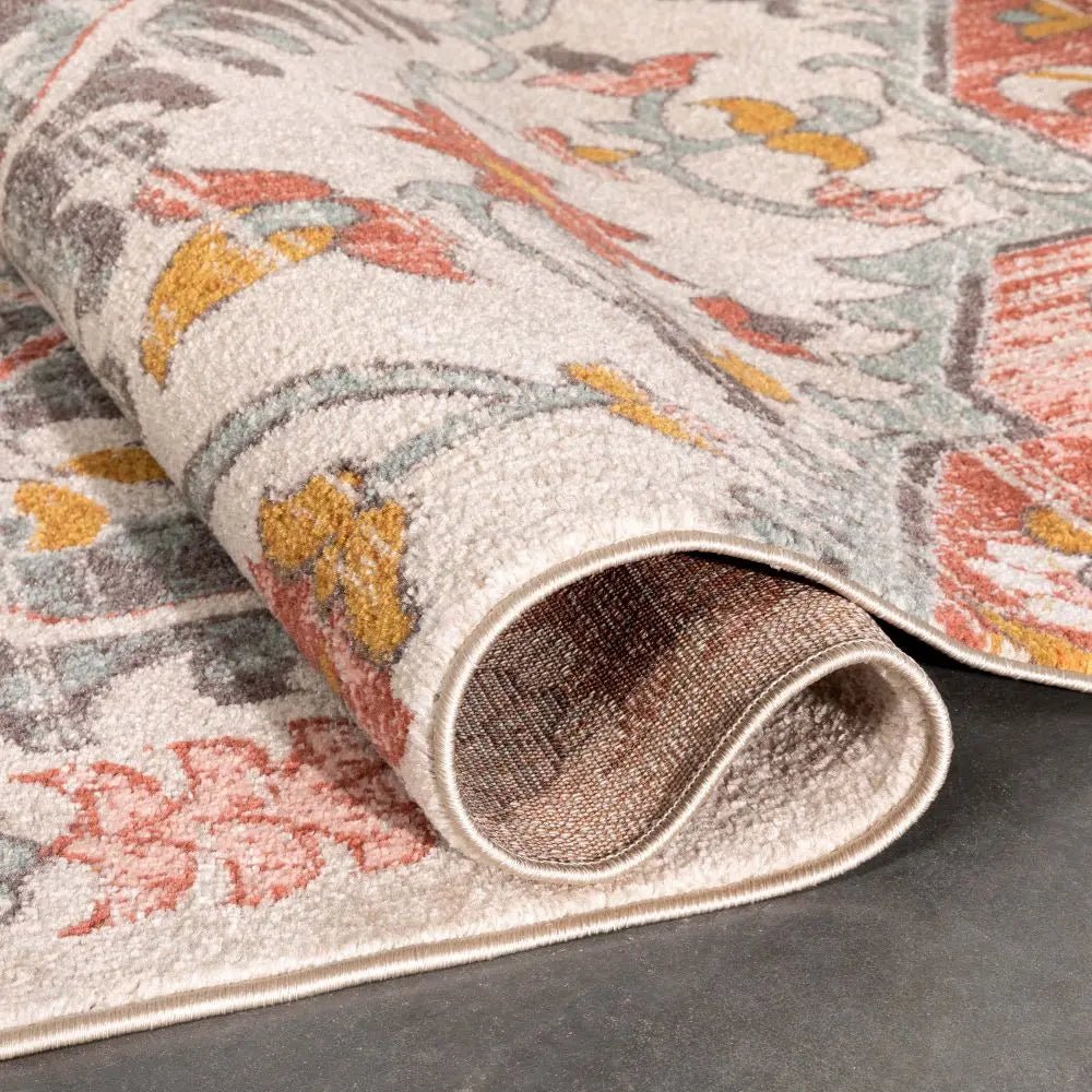 Distressed Boho Medallion Rug, view 6