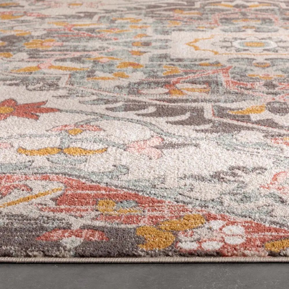 Distressed Boho Medallion Rug, view 8