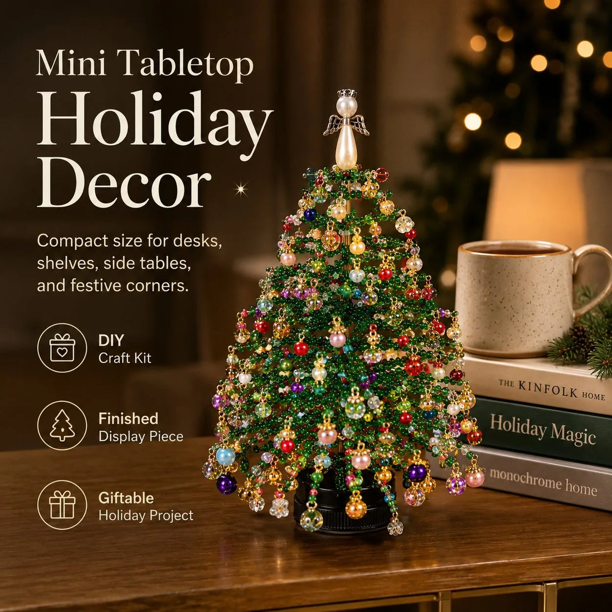 DIY Beaded Christmas Tree Kit, view 7