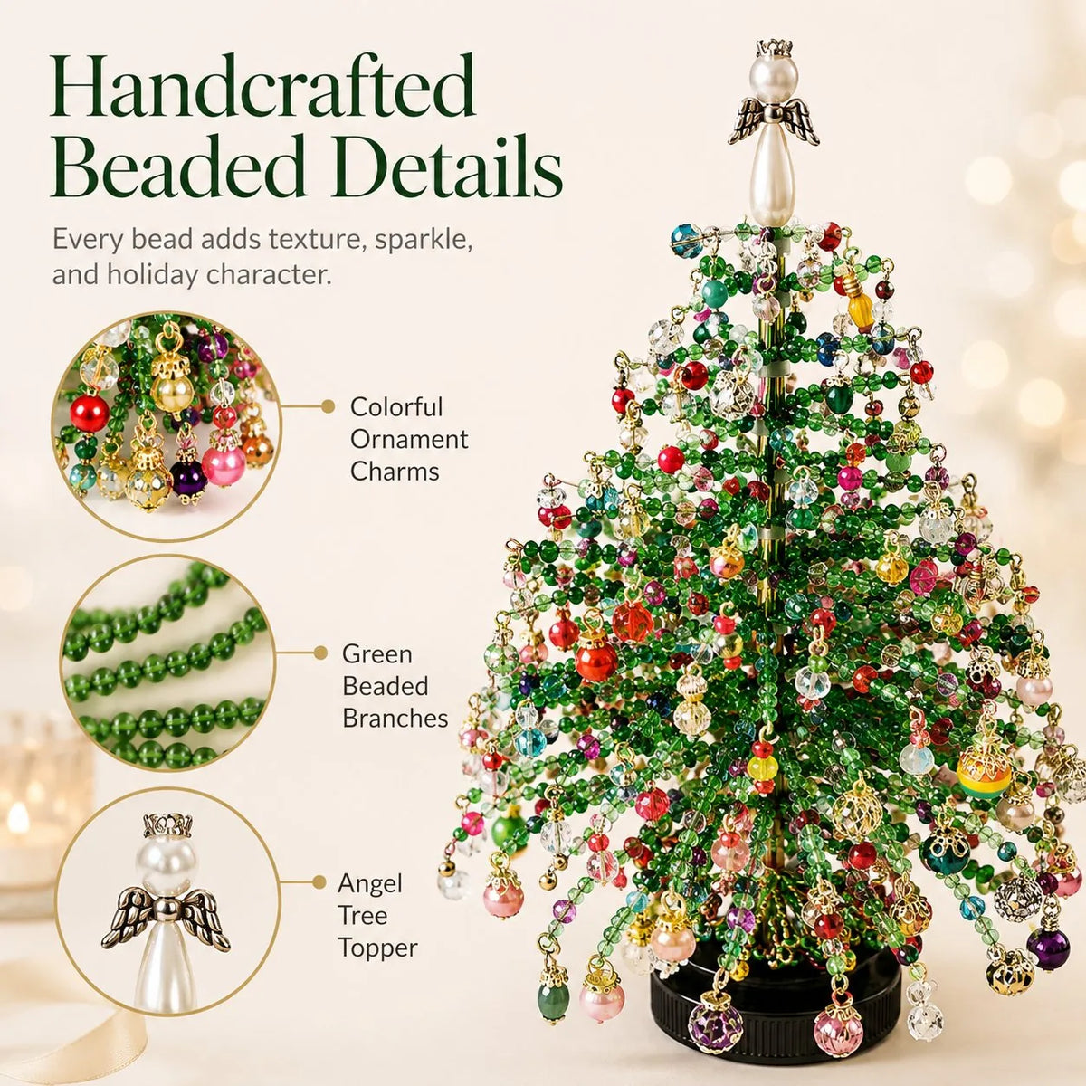 DIY Beaded Christmas Tree Kit, view 9