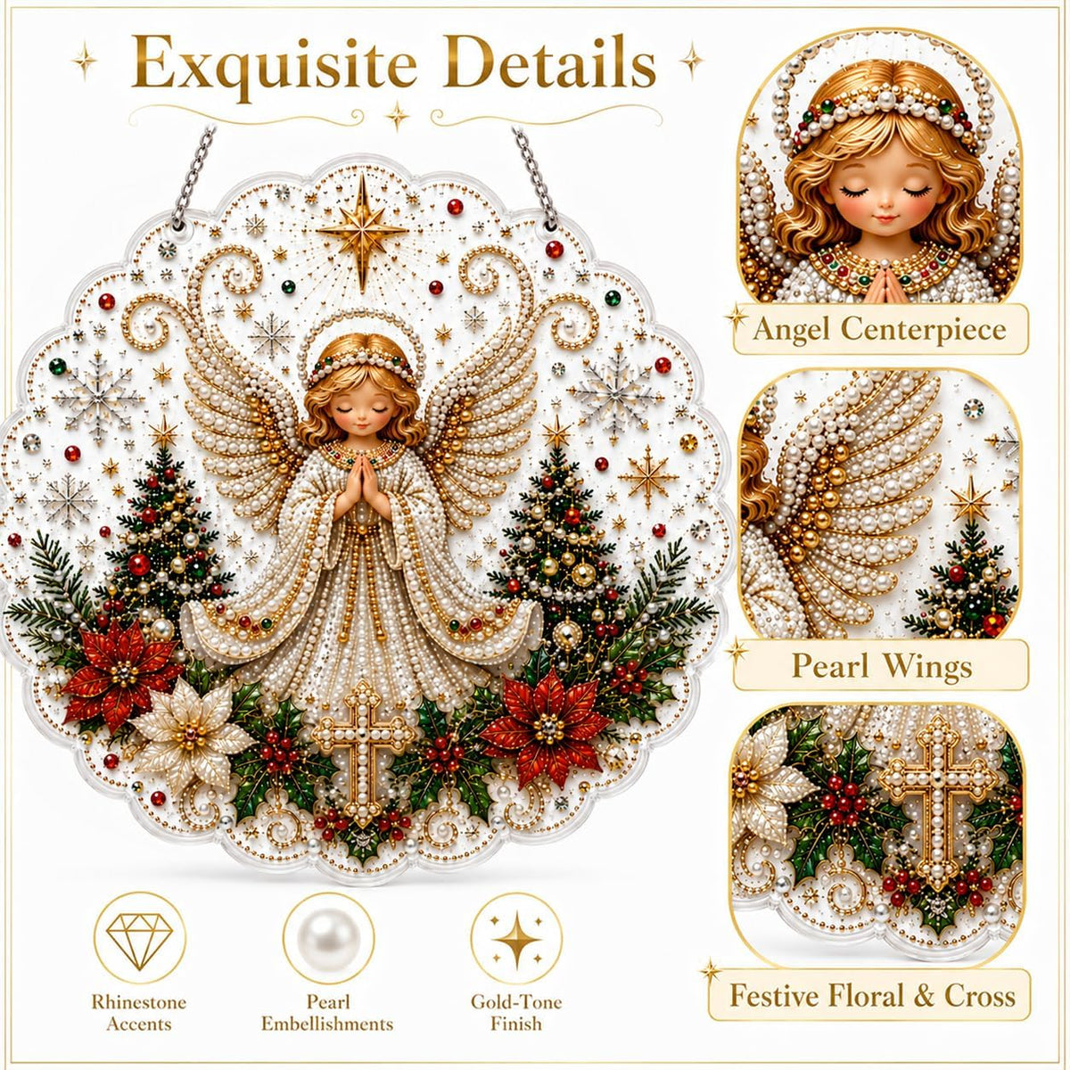 DIY Rhinestone Nativity Plaque Kit, view 11