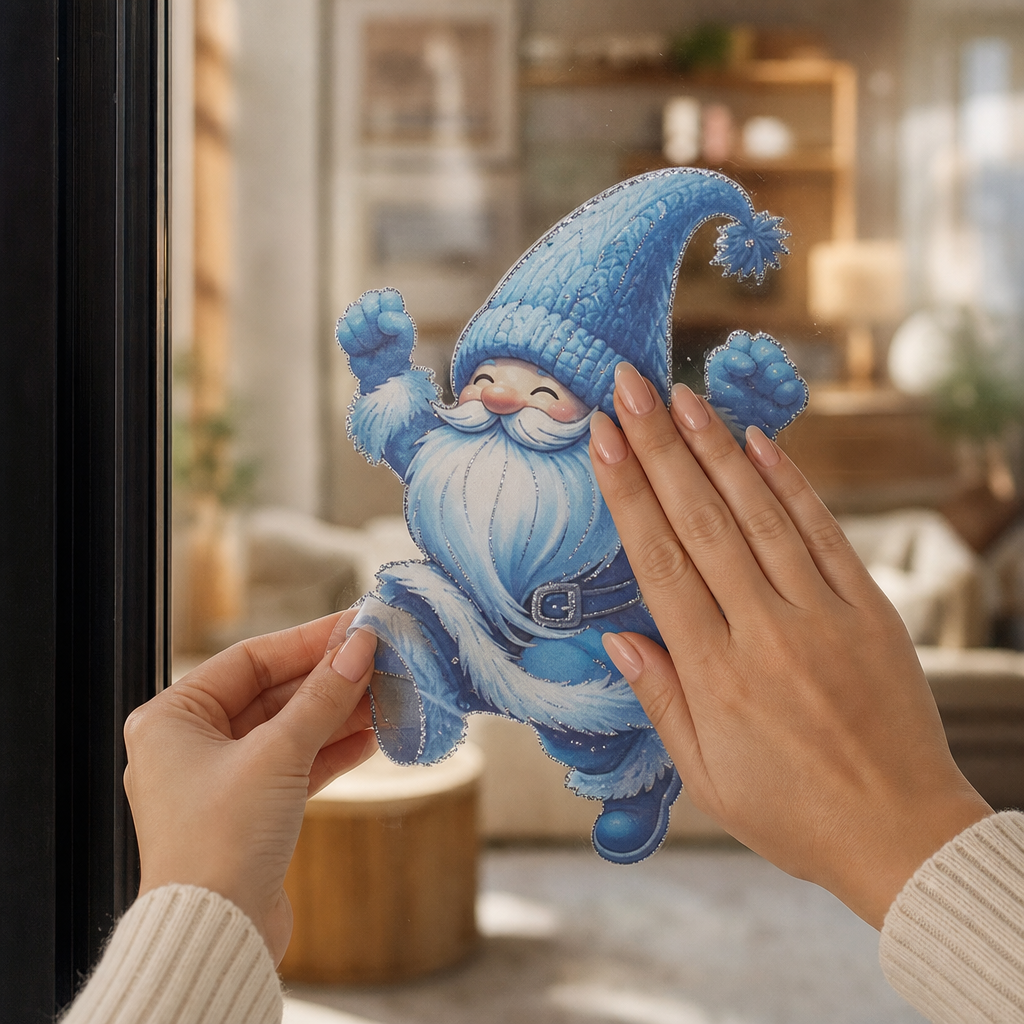 Double-Sided Gnome Window Clings, Set of 9, view 2