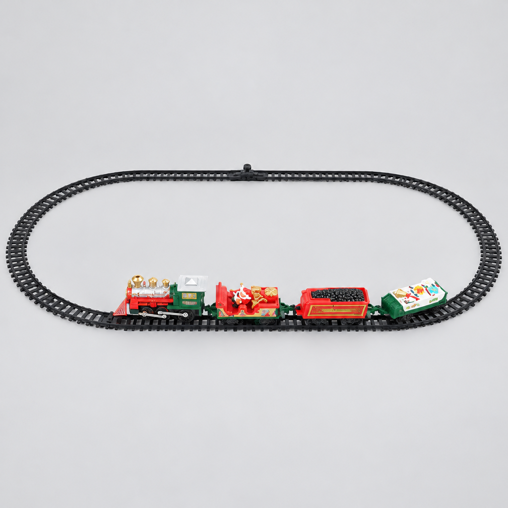 Electric Christmas Tree Train Set product photo