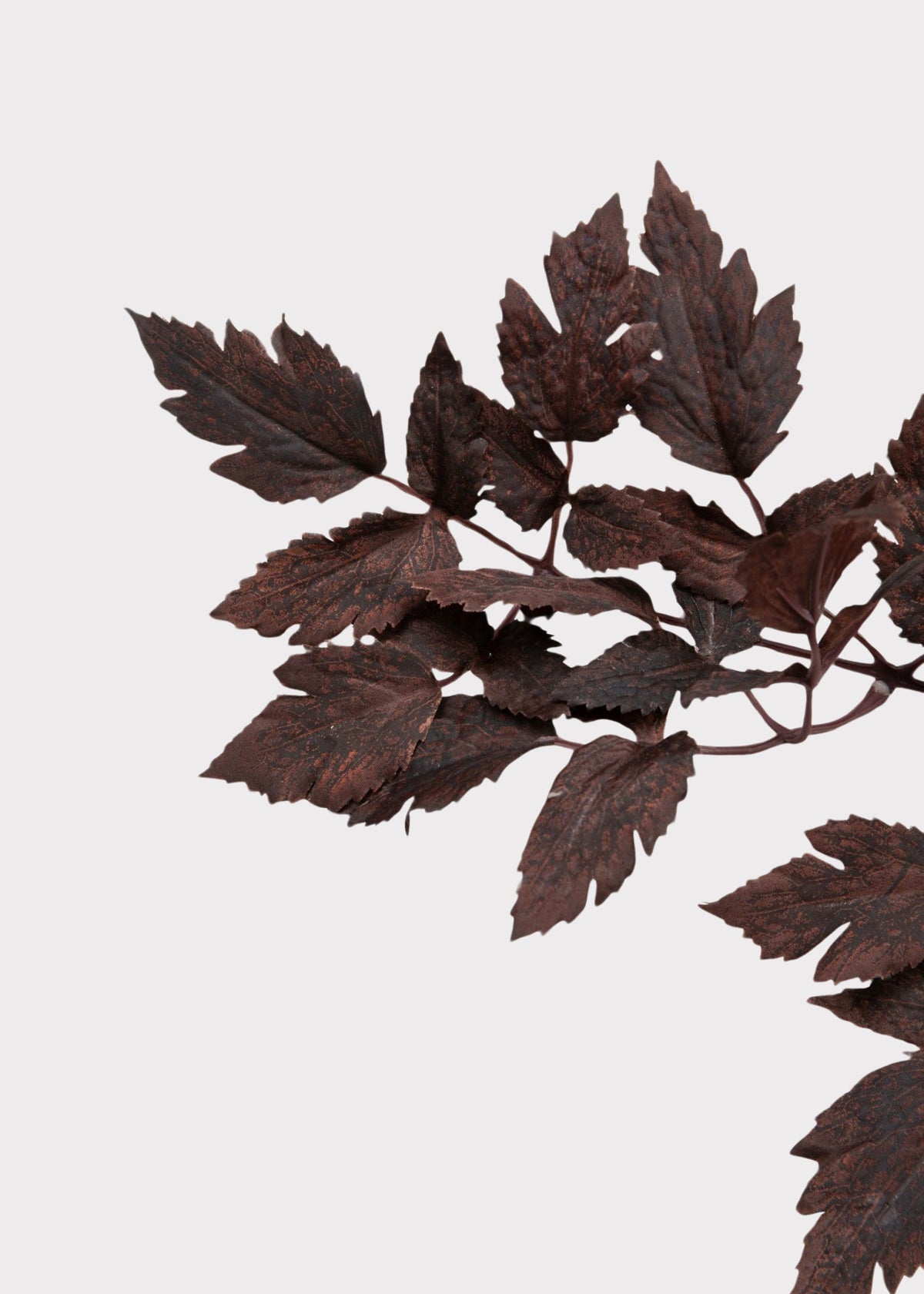 Faux Plum Fall Leaves Stem, view 4