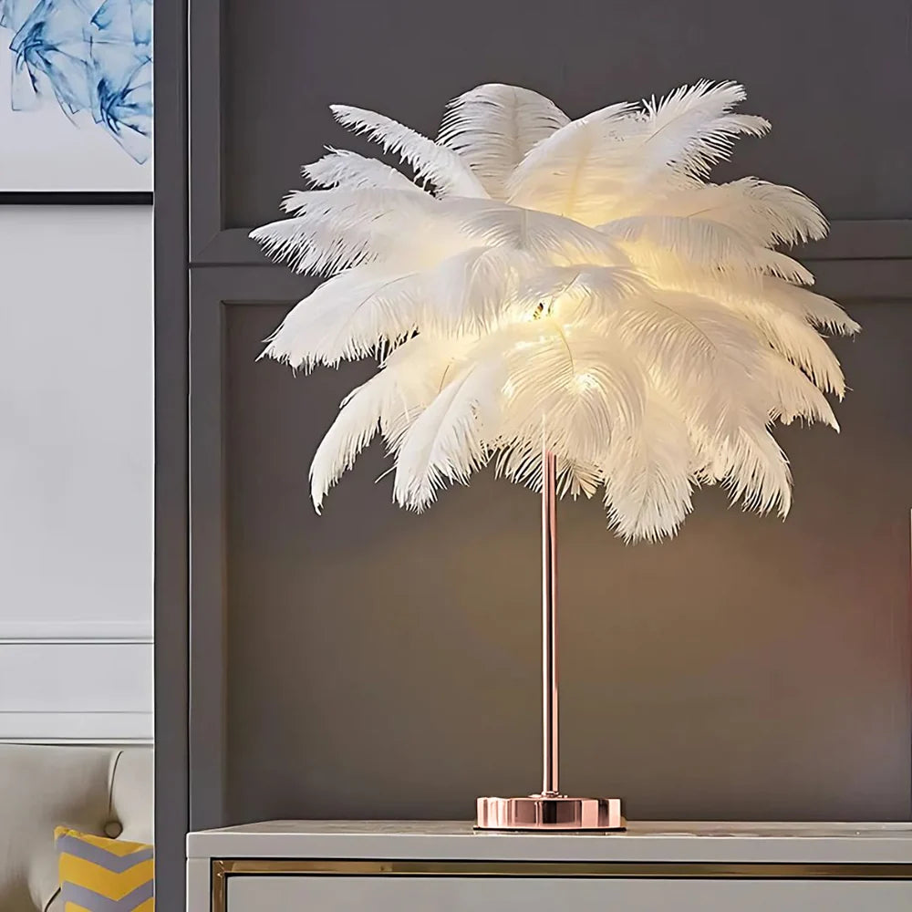 Feather Table Lamp, view 1