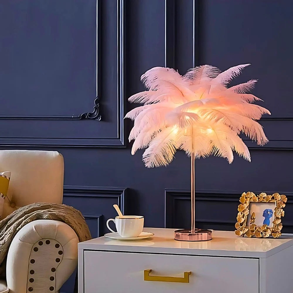 Feather Table Lamp, view 3